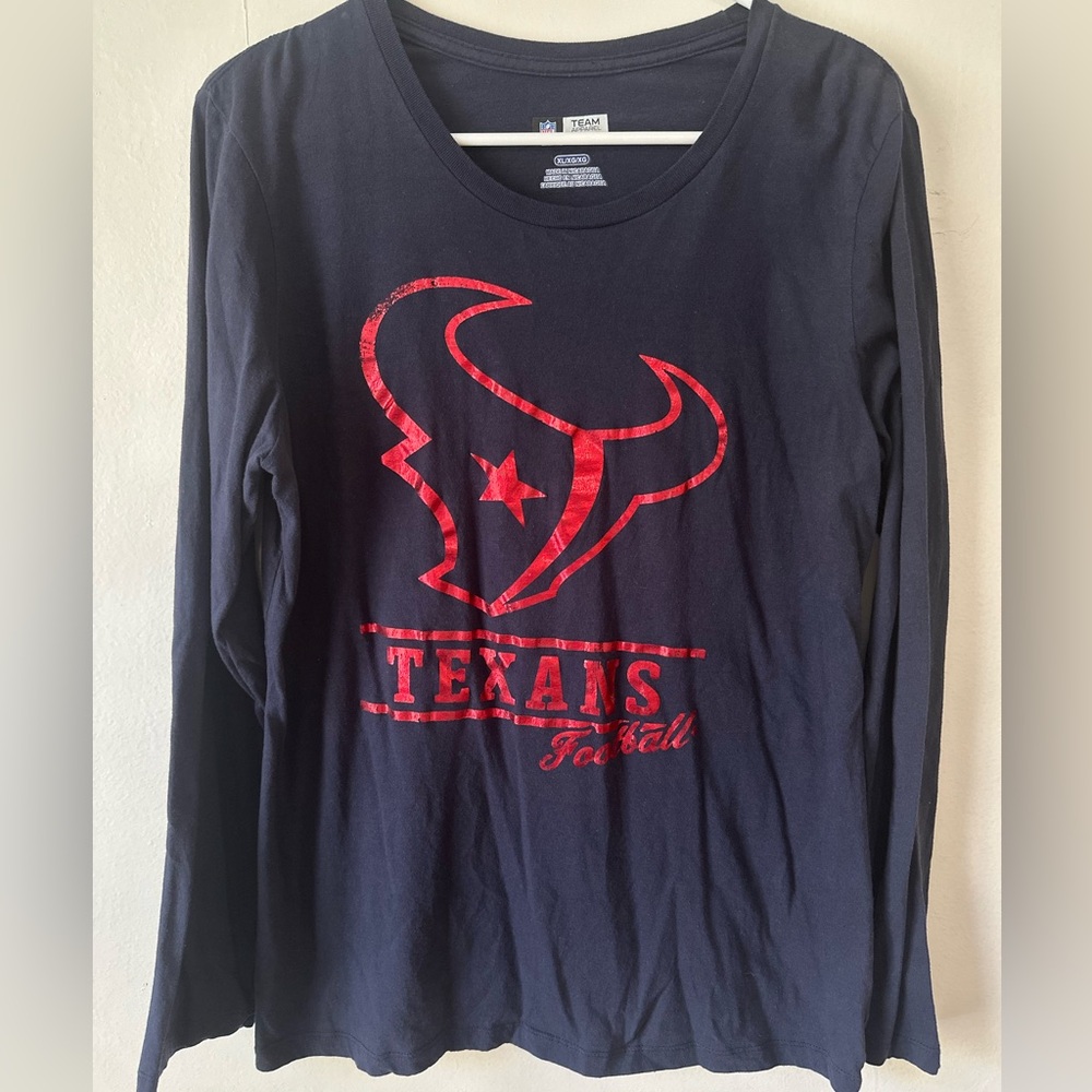 Houston Texans NFL Jersey-style Long Sleeve T-Shirt Size XL